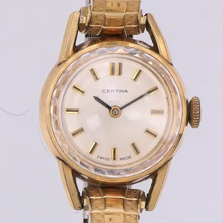 Damur Certina, manuell, doublé på stål Ø19mm, nr 0806 414, 5803252, flexband