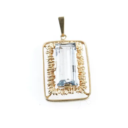 Hänge m sten, 25mm x 15mm, 14k Vikt: 5,5 g