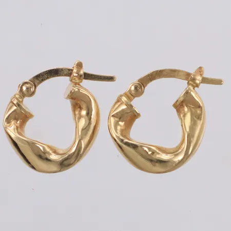 Ett par örhängen, Italy, bucklor, 14K Vikt: 1,2 g