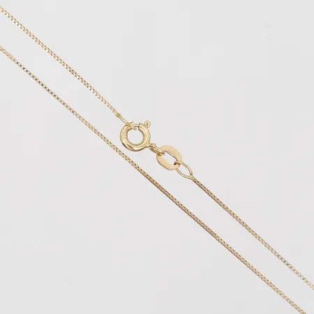 Kedja, Venezia, längd 50cm, bredd 1mm, tillverkad av Balestra, italien, 18K guld Vikt: 1,6 g