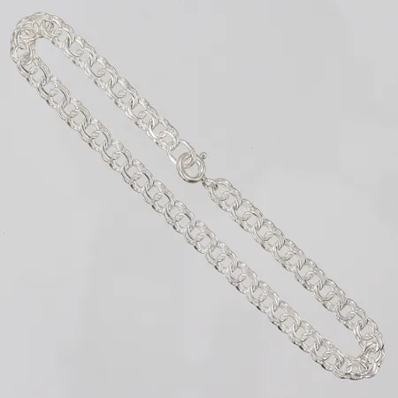Armband Bismarck, längd 19cm, bredd 4mm, silver, 925/1000 Vikt: 4,8 g