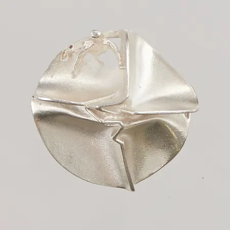 Ring, Björn Weckström, "Jaaras dröm", silver, Lapponia 1969, Ø19, öppen skena, bredd: 8,4-36mm, 925/1000 silver, 28,6g.