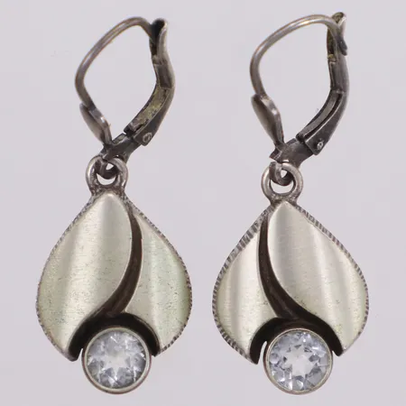 Ett par Örhängen, 30mm, bergskristall, FinnFeelings, Karl Laine, Finland, 925/1000 silver Vikt: 4 g