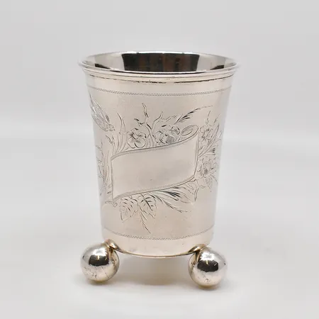 Pokal, höjd 10,3cm, Ø 7cm, bruksskick, år 1895, GAB, silver 830/1000 Vikt: 92,2 g