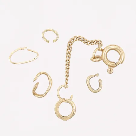 Diverse guld, 6 delar, 18K guld Vikt: 0,8 g