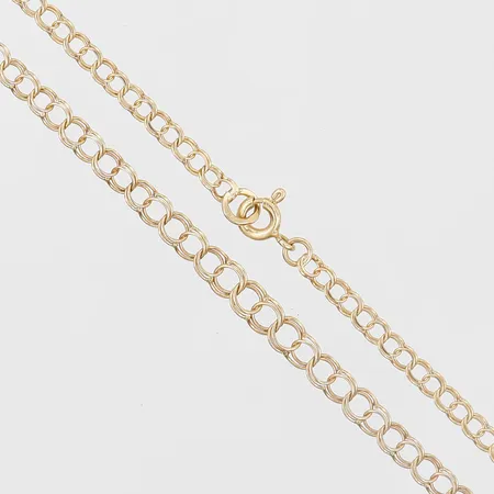 Collier doserad Bismarck, längd 42cm, bredd 2-4mm, 18K guld Vikt: 4,2 g