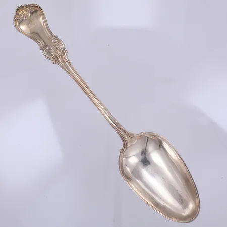 Serveringssked, modell Olga, 22cm, Blohm år 1865, monogramgravyr, 830/1000 silver Vikt: 64 g