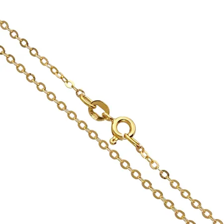 Halskedja Ankarlänk, 18K guld, Balestra Italien, svensk kontrollstämpel, längd 40,5 cm, bredd 1,7 mm, fint skick Vikt: 2,1 g