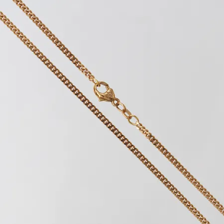 Kedja Pansar, längd 38cm, bredd 2,5mm, 18K. Vikt: 9,5 g