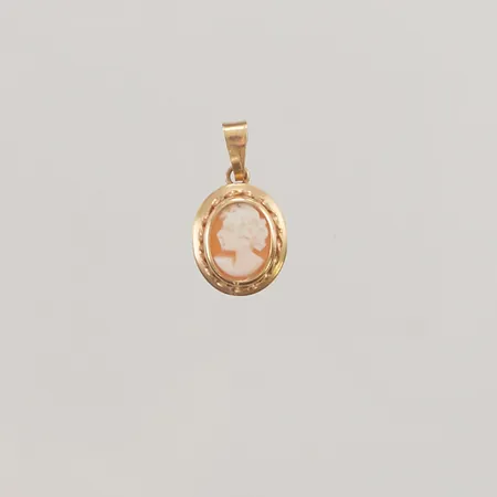 Hänge, camé, 20x11mm, 18K, 0,9g.