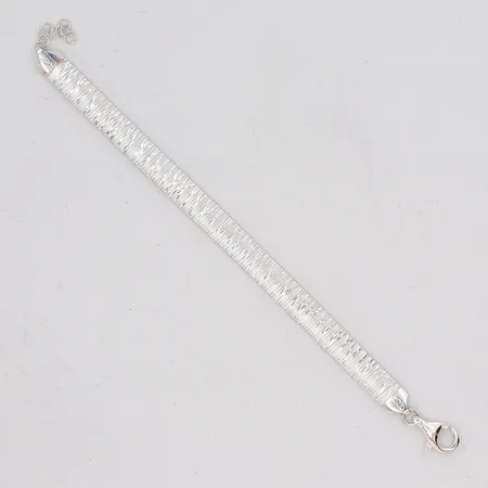 Armband, 17cm, med förlängningsdel 20cm, GHA, silver 925/1000 Vikt: 12,3 g