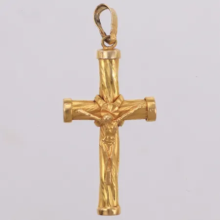 Hänge, Krucifix,  40x18mm, 21K Vikt: 4,6 g