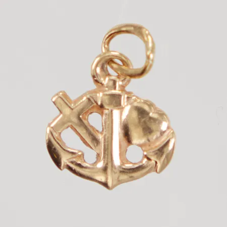 Hänge, Tro/Hopp/Kärlek, ca 10x14mm, 18K Vikt: 0,6 g