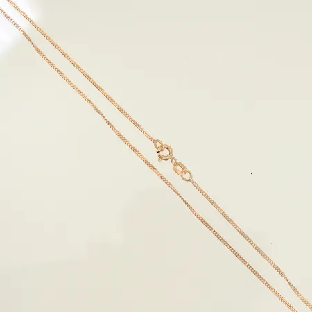 Kedja Pansar, 36cm, bredd 1mm, GFAB, 18K Vikt: 2,2 g