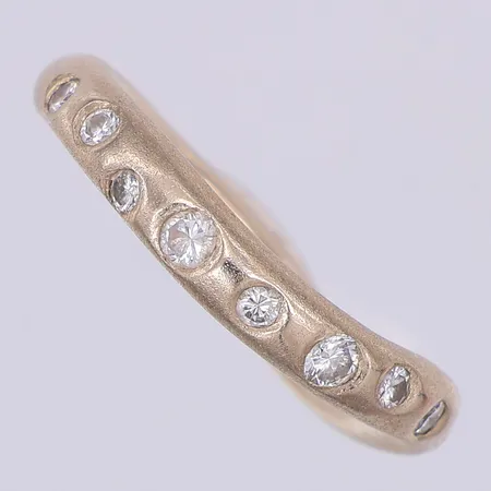 Ring, diamanter 0,42ctv enligt gravyr, brillianter stl 16½, vitguld, Arktis-smedjan, 18K Vikt: 9,1 g