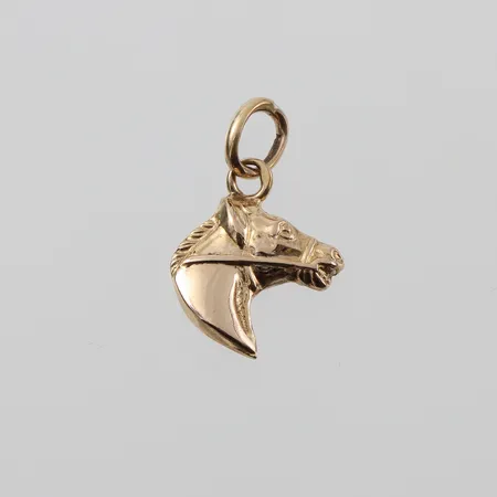 Berlock " Hästhuvud ", höjd ca 12mm, 18k Vikt: 0,8 g