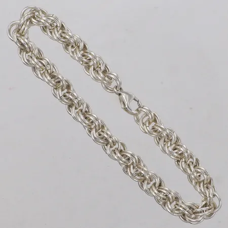 Armband, längd 20cm, bredd 7,2mm, 925/1000 silver Vikt: 23,6 g