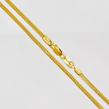 Kedja, 56cm, bredd 1,9mm, 21K Vikt: 10,3 g