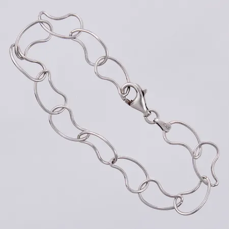 Armband, längd: ca 19cm, bredd: ca 5-9mm, 925/1000 silver Vikt: 4,8 g