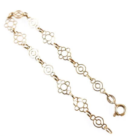 Armband, 19,5cm, bredd 8mm, 18k Vikt: 4,8 g