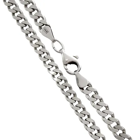 Halskedja Pansar, silver 925/1000, längd 52 cm, bredd 5,5 mm, Guldfynd/GHA Vikt: 29,7 g