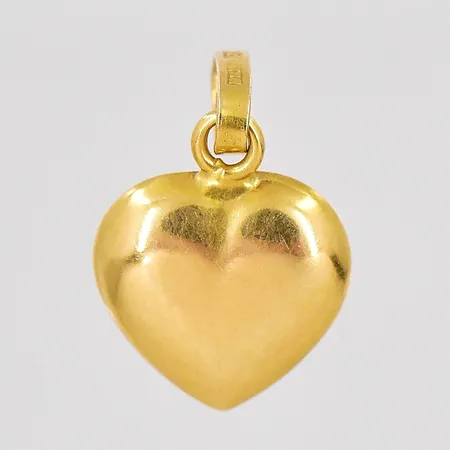 Hänge hjärta, 10,2x16,2mm inklusive ögla, ihålig, 18K Vikt: 0,9 g