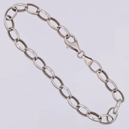 Armband, Ankar, 19,5cm, bredd 6,5mm, Guldfynd, 925/1000 silver Vikt: 8,8 g