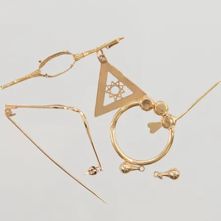 Diverse guld, defekt, 18K, 9,2g Vikt: 9,2 g