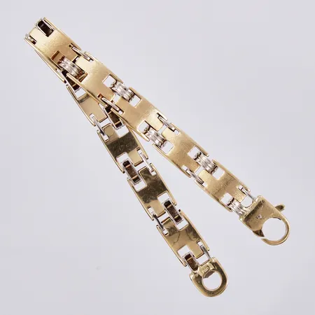 Armband längd ca 20,5cm, bredd ca 10mm, 18K Vikt: 34 g