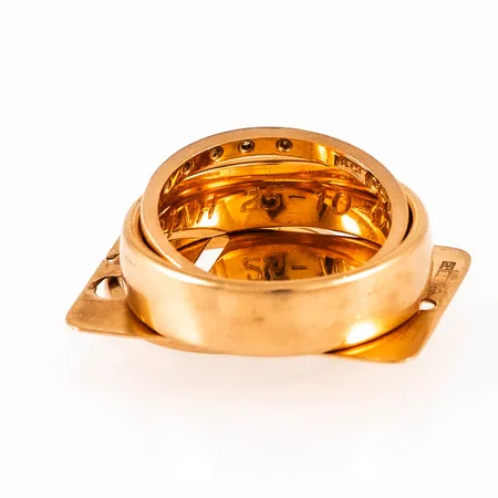 Diverse graverat guld 18K 15,9g. 