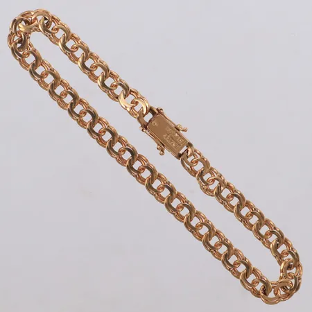 Armband, Bismarck, 19,5cm, bredd 6mm, 18K Vikt: 11,3 g