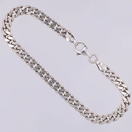 Armband, Pansar, 20,4cm, bredd 6mm, Guldfynd, 925/1000 silver Vikt: 12,2 g