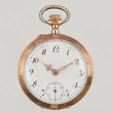 Mormorsur, 30mm, boettnr: 109761, innerboett i oädel metall, bucklig, går ej, 14K, bruttovikt: 22,5g.