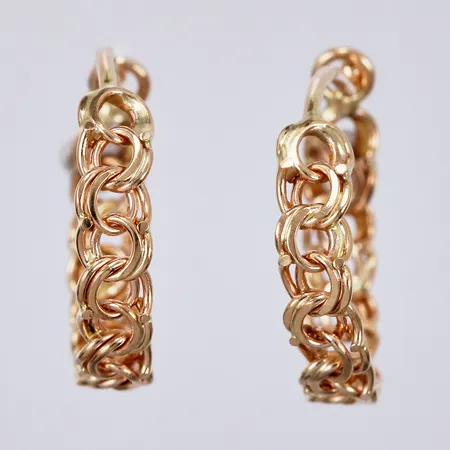 Ett par örhängen Bismarck, Ø ca 1,5cm, bredd: ca 3mm, 18K Vikt: 1,3 g