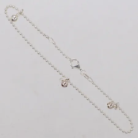 Vristlänk, längd 26cm, GHA, 925/1000 silver Vikt: 4,3 g