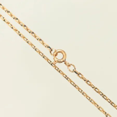 Kedja Ankar, 61cm, bredd 1mm, ostämplad, 18K Vikt: 5,3 g