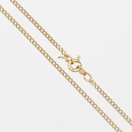 Kedja, Pansar, längd: 50,5 cm, bredd: 2 mm, lås defekt/av, 18K guld. Vikt: 5,4 g