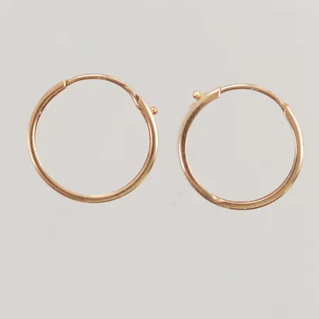 Örhängen, Ø14mm, 18K, 0,7g.