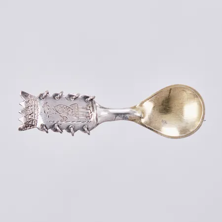 Brosch, sked, längd: ca 5,3cm, bredd: ca 3-15mm, M&S, Malm & Söderblom Guld-Och Silvers, Boliden Silver, år 1947, 830/1000 Silver  Vikt: 3,2 g