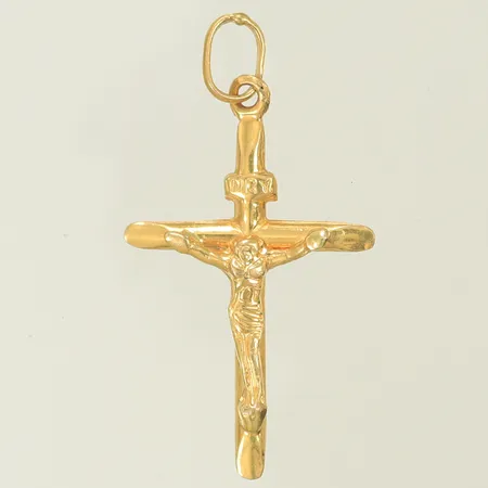 Hänge krucifix, 39x20mm inklusive hängöglan, 18K Vikt: 1,2 g