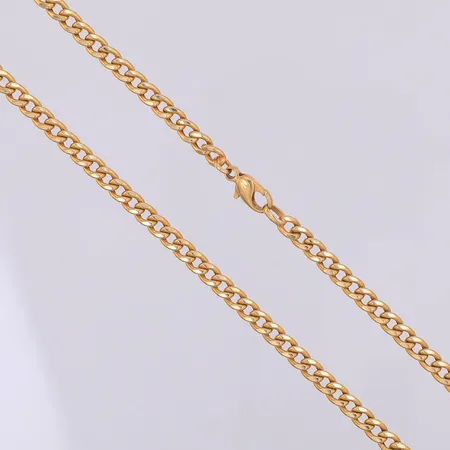 Kedja, Pansar ihålig, 50cm, bredd 4,5mm, 14K Vikt: 13,2 g