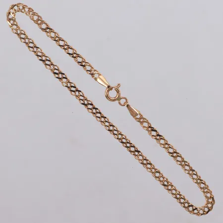 Armband, 18,5cm, bredd 2,9mm, GHA, 18K Vikt: 1,6 g