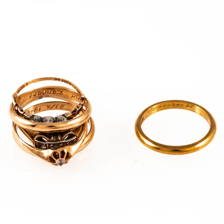 Diverse defekt guld: 12,0g 18K bto & 4,4g 23K. 