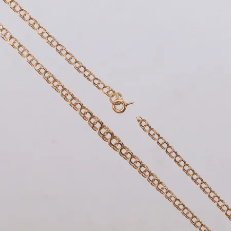 Kedja Bismarck, av, låset löst, 18K Vikt: 5 g