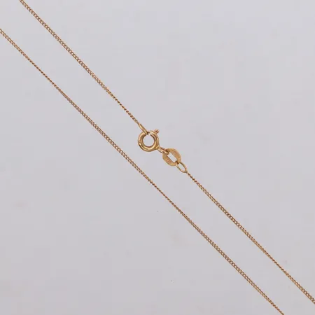 Kedja, tunn Pansar, 43cm, bredd 0,8mm, 18K Vikt: 1,4 g