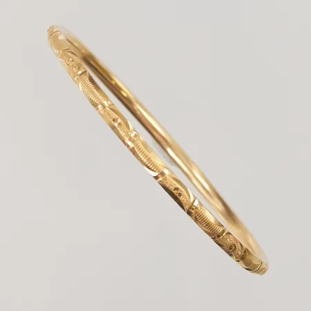 Armring, Ø64mm, bredd:4mm, dekor, 21K 7,7g.