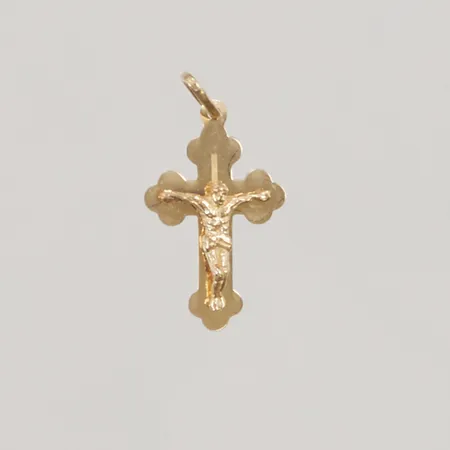 Hänge "krusifix", 22mm, 14K 1,0g.