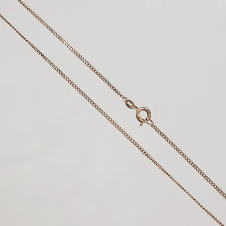 Kedja Pansar, ca 41cm, bredd 1,4mm, svag förgyllning, Silver 835/1000 Vikt: 2 g
