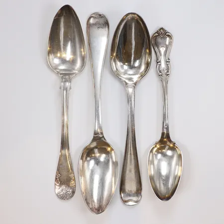 3 bordsskedar, 1 matsked, silver, 830/1000 Vikt: 247,6 g