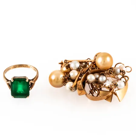 Diverse defekt guld. 18,4g i 18K & 3,5g i 10K